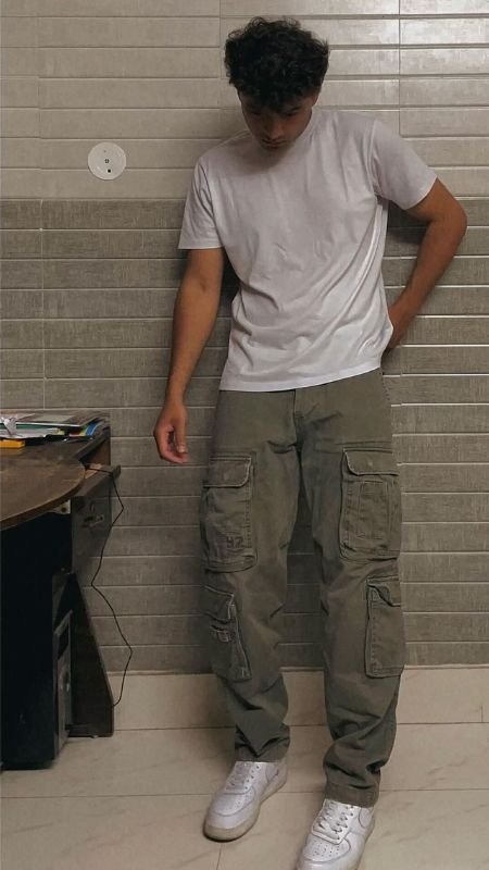 A T-shirt with Cargo Pants