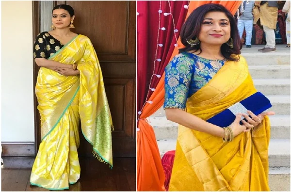Contrasting Blouse Ideas with Yellow Sarees: Elevate Your Look with Stunning Combinations Contrasting Blouse Ideas with Yellow Sarees: Elevate Your Look with Stunning Combinations